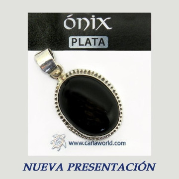 Colgante Plata. ONIX. De 7 a 17gr. (PRECIO POR GRAMO)