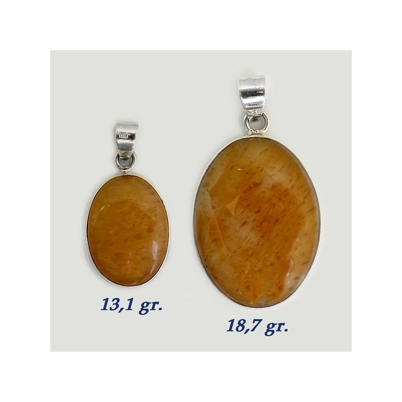 Colgante Plata. JASPE AMARILLO. De 13 a 19gr. (PRECIO POR GRAMO) Colgante Plata. JASPE AMARILLO. De 13 a 19gr. (PRECIO POR GRAMO)