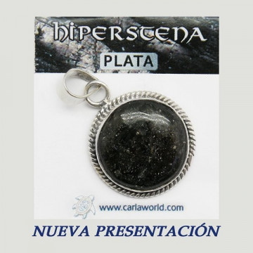 Colgante Plata. HIPERSTENA. De 6 a 12gr. (PRECIO POR GRAMO)