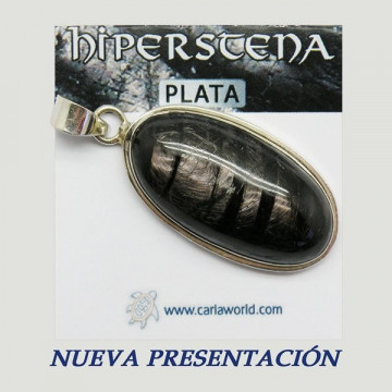 Colgante Plata. HIPERSTENA. De 6 a 12gr. (PRECIO POR GRAMO)