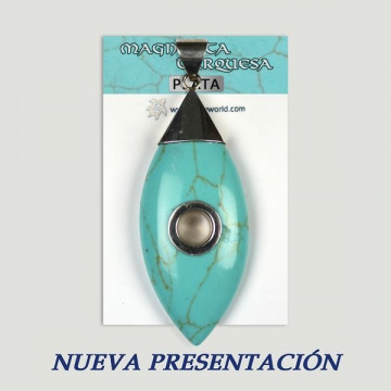 Silver pendant. Turquoise Magnesite. 6 to 20gr