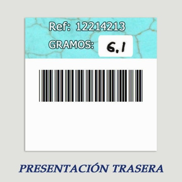Colgante plata. Magnesita Turquesa. De 6 a 20gr. (PRECIO POR GRAMO)