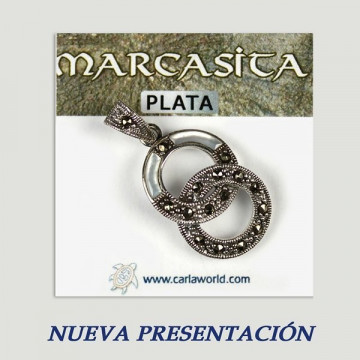 Colgante plata. Marcasita. De 3 a 7gr