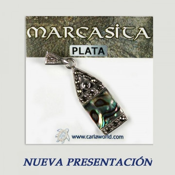 Colgante plata. Marcasita. De 3 a 7gr