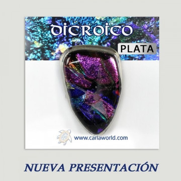 Silver ring. Dichroic. 14 to 15gr