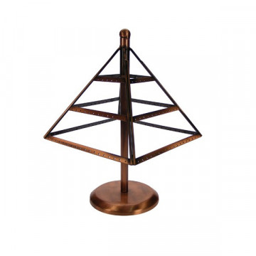 Copper earrings exhibitor, 3 floor pyramid model