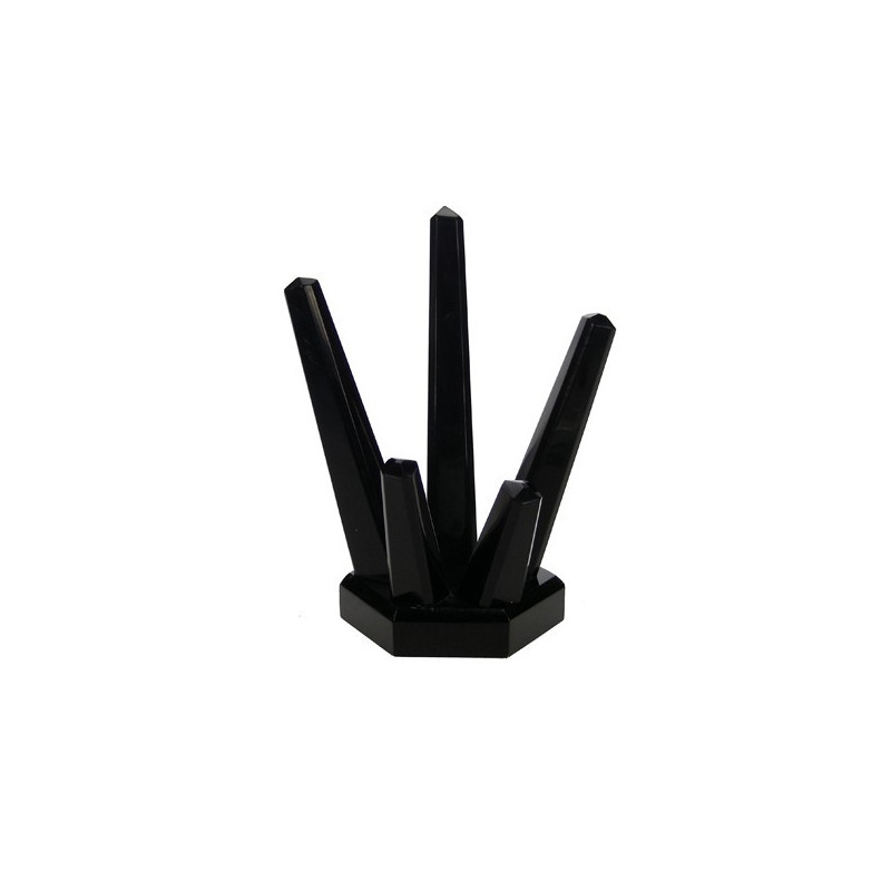 Metal rings exhibitor, black quartz, med Metal rings exhibitor, black quartz, med