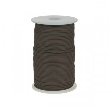 Leather coil 100m, Brown, 1,5mm