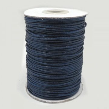 Waxed cotton cord 1,5mm. Indigo blue
