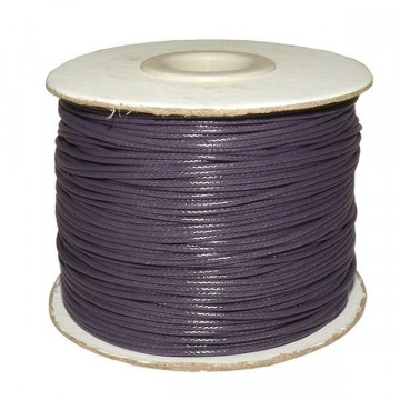 Waxed cotton cord 1mm. Lilac