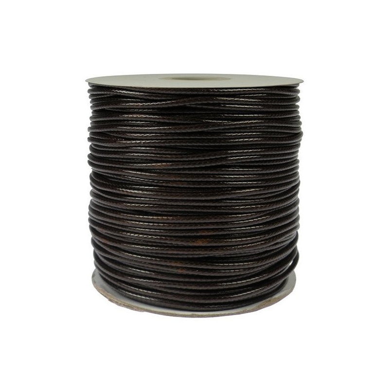 Fio Algodão 2mm. Marrom Escuro Fio Algodão 2mm. Marrom Escuro
