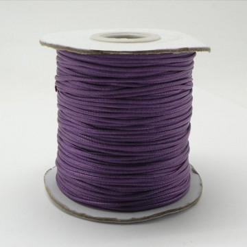 Waxed cotton cord 2mm. Purple