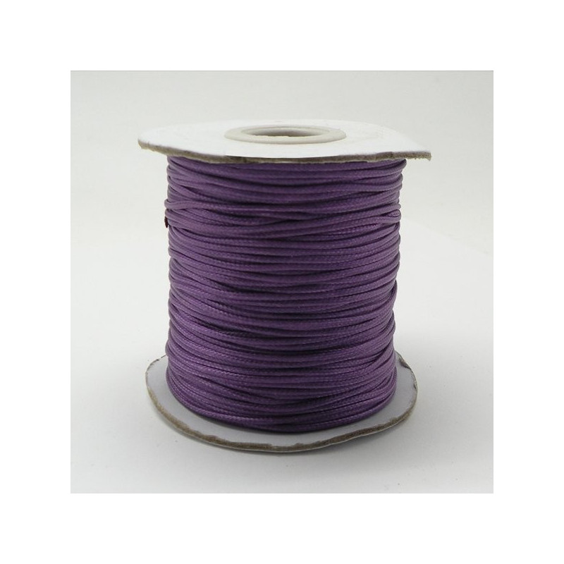 Waxed cotton cord 2mm. Purple Waxed cotton cord 2mm. Purple