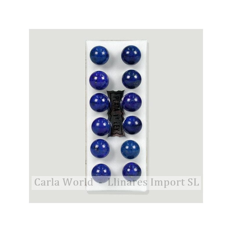 LAPISLAZUI. Pendientes plata bola 8mm LAPISLAZUI. Pendientes plata bola 8mm