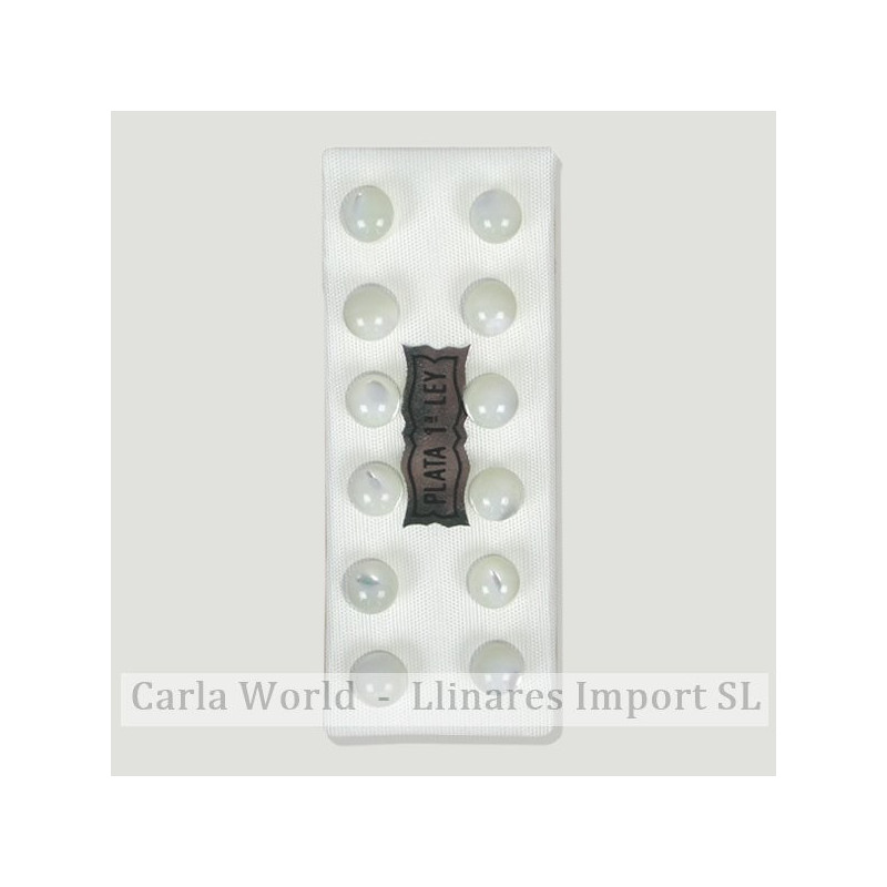 NÁCAR BLANCO. Pendientes plata bola 6mm NÁCAR BLANCO. Pendientes plata bola 6mm