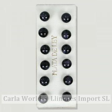 AVENTURINA ORO AZUL. Pendientes plata bola 6mm