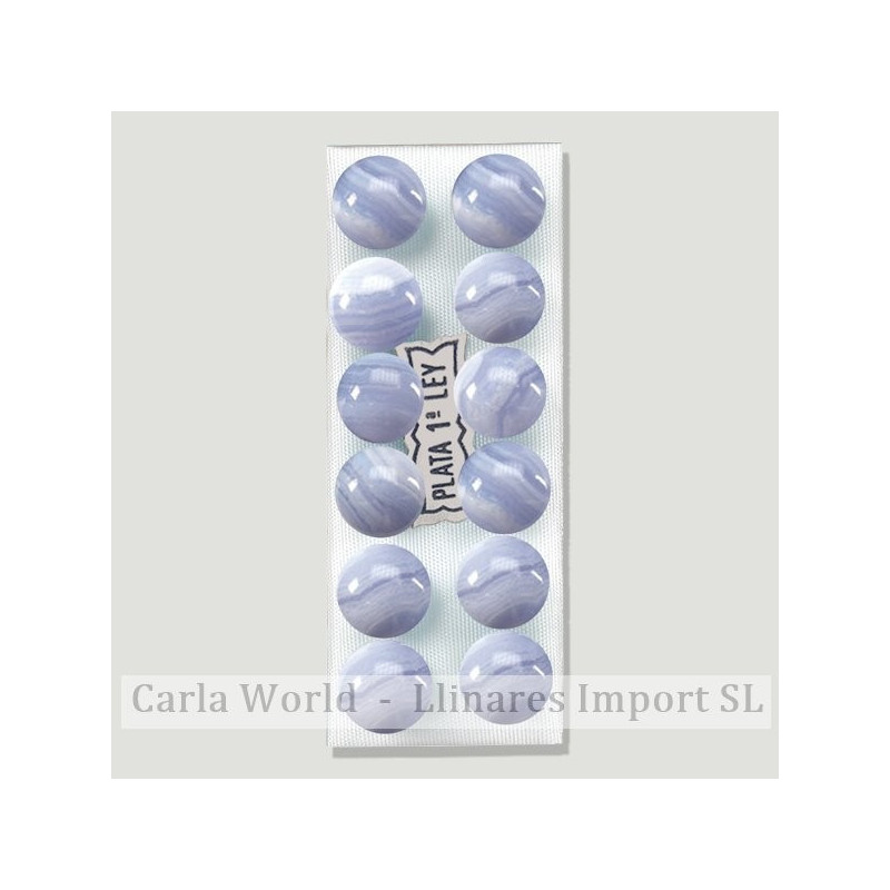 CALCEDONIA. Pendientes plata bola 10mm CALCEDONIA. Pendientes plata bola 10mm