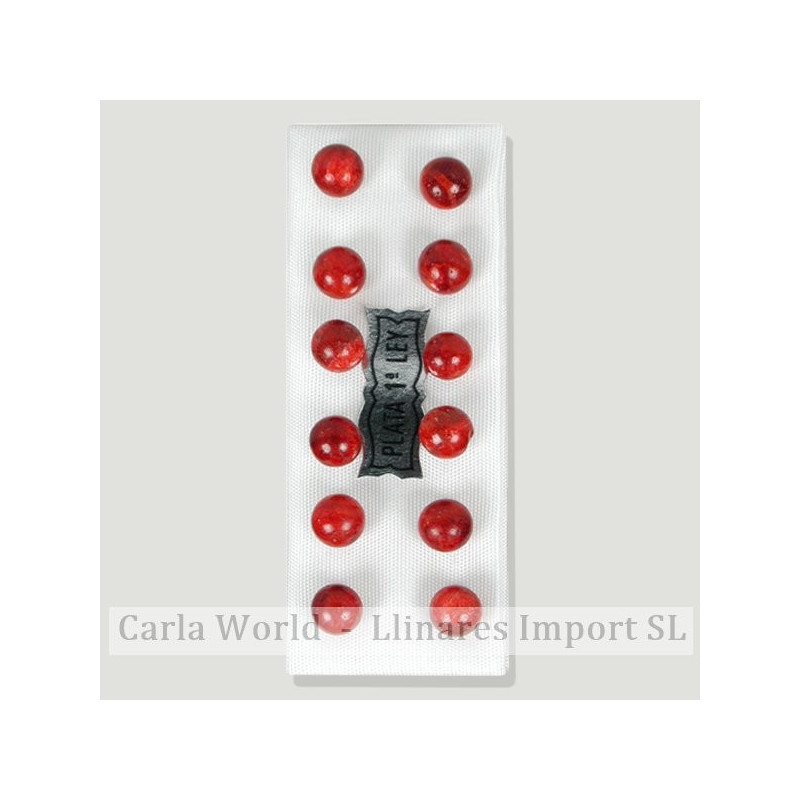 Pendientes plata bola 6mm. Coral Manzana Pendientes plata bola 6mm. Coral Manzana
