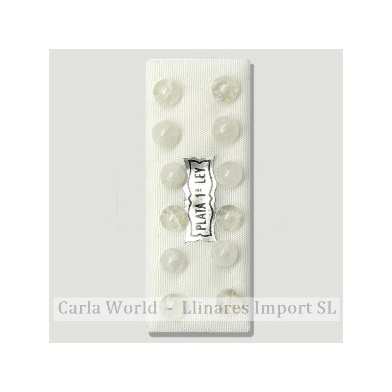 CRISTAL CRAQUELADO. Pendientes plata bola 6mm CRISTAL CRAQUELADO. Pendientes plata bola 6mm