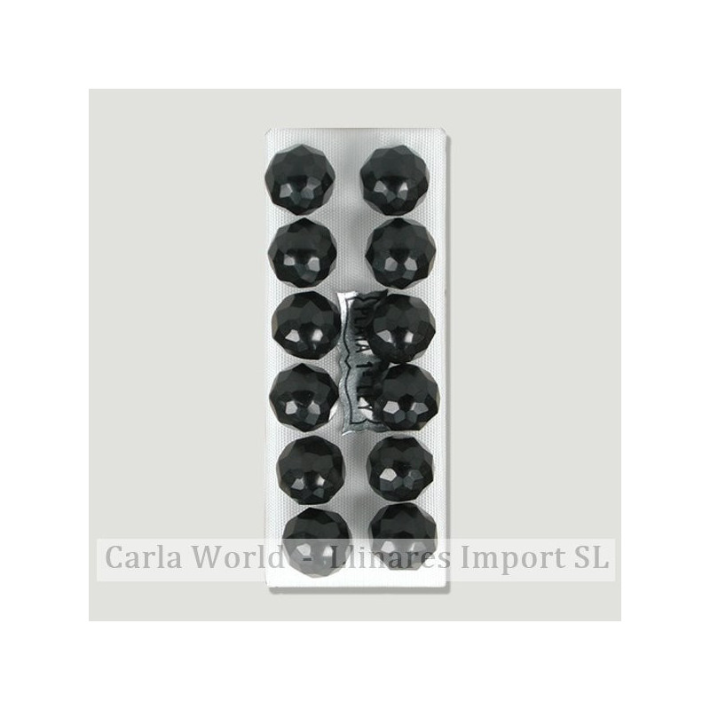 AZABACHE. Pendientes plata bola facetada 10mm AZABACHE. Pendientes plata bola facetada 10mm