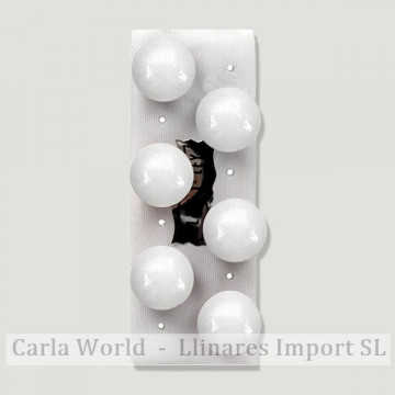 Brincos Prata Cabochão 12mm. Jade Branco