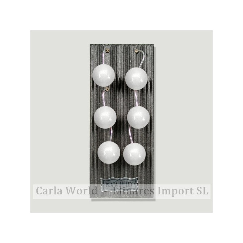 Pendientes plata hippy bola 12mm. Jade blanco Pendientes plata hippy bola 12mm. Jade blanco