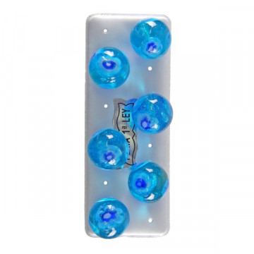 Ptes murano, bola, 12mm, azul claro
