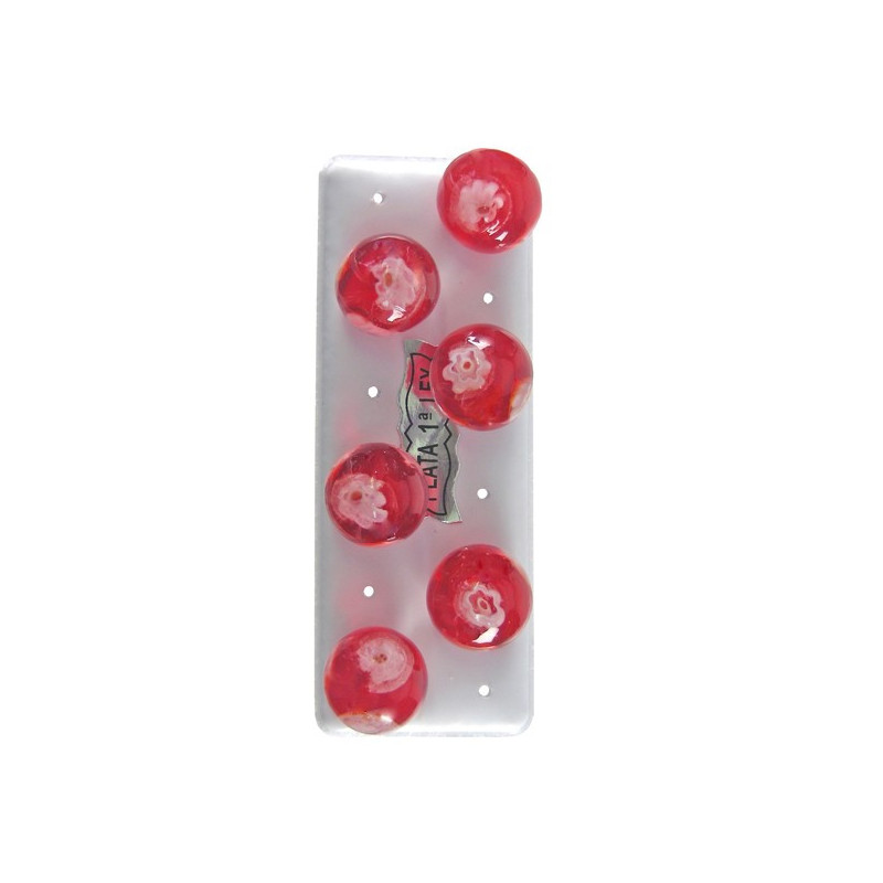Ptes murano, bola, 12mm, rojo Ptes murano, bola, 12mm, rojo