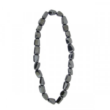 Collar rodado chakra Base Hematites