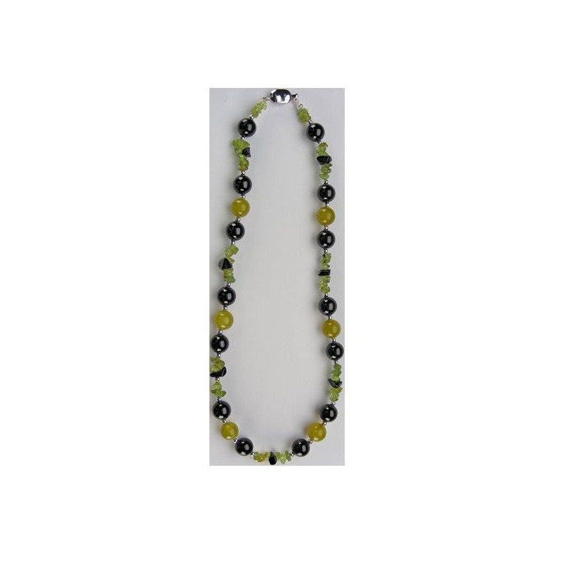 Collar Mineral con cierre plateado. Modelo 12 Collar Mineral con cierre plateado. Modelo 12