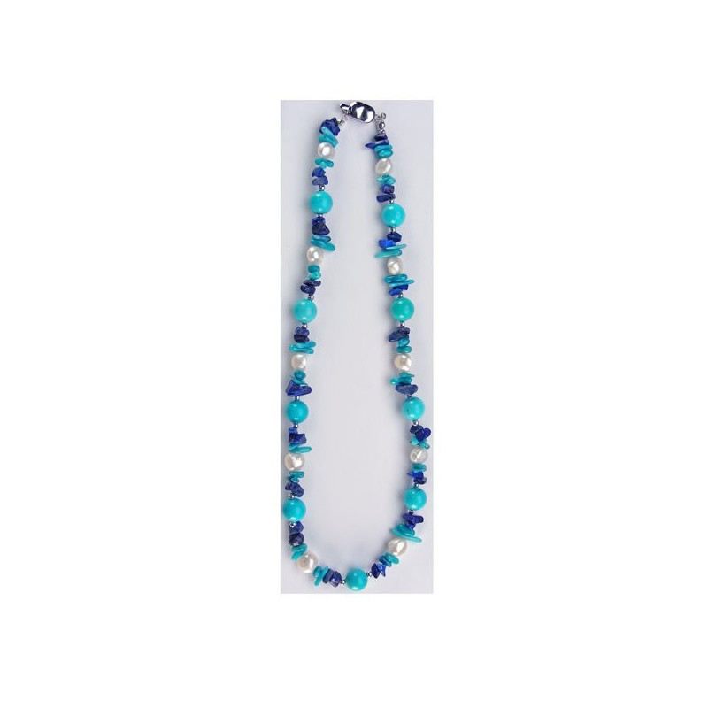 Collar Mineral con cierre plateado. Modelo 15 Collar Mineral con cierre plateado. Modelo 15