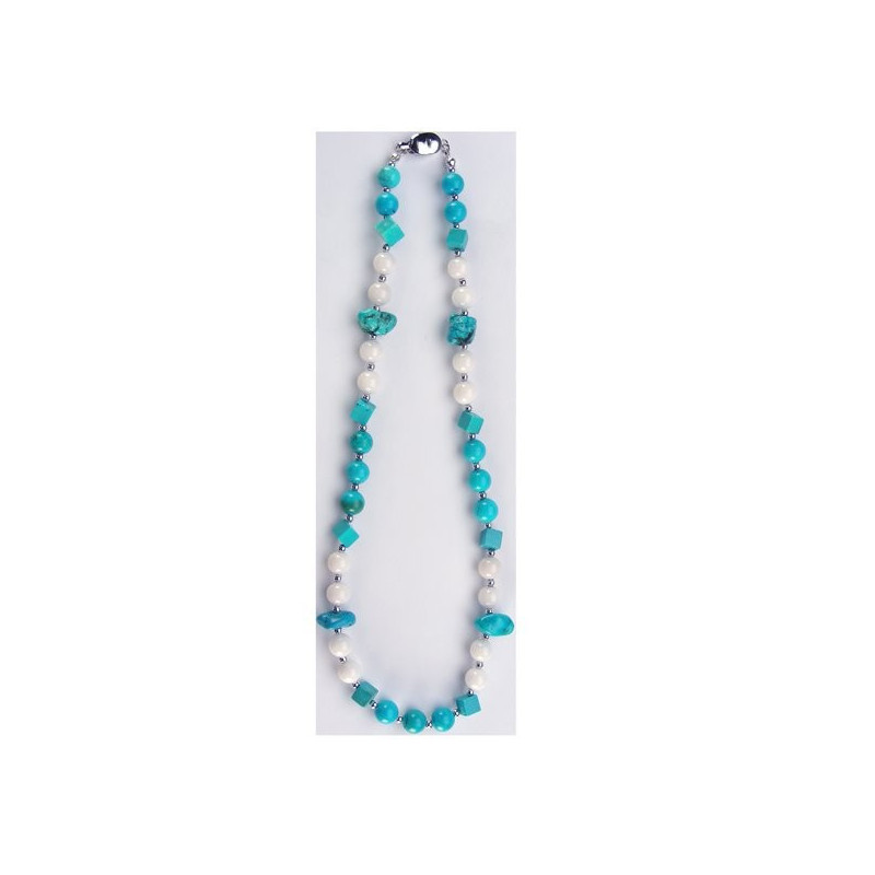 Collar Mineral con cierre plateado. Modelo 16 Collar Mineral con cierre plateado. Modelo 16