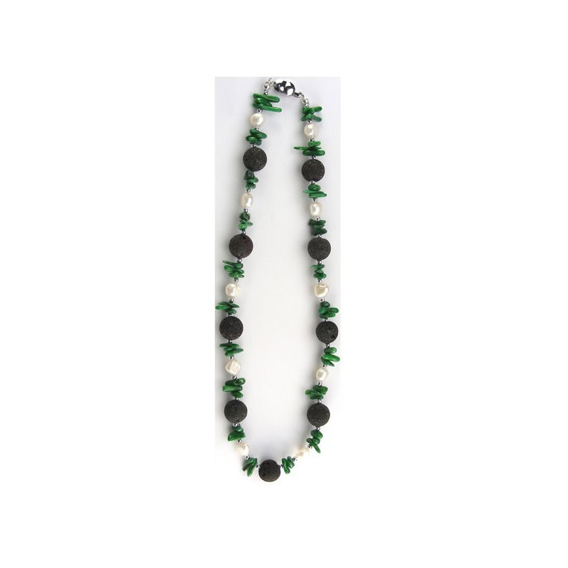 Collar Mineral con cierre plateado. Modelo 17 Collar Mineral con cierre plateado. Modelo 17