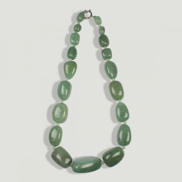 Collar rodado degrade Aventurina Verde