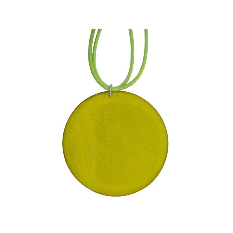Collar Capiz Redondo mod 01 verde Collar Capiz Redondo mod 01 verde