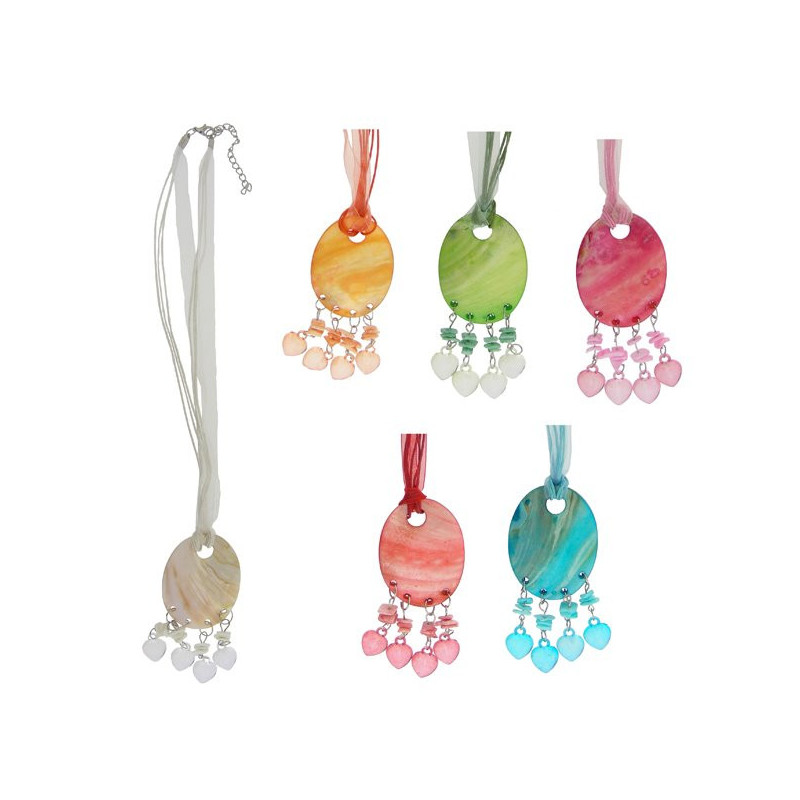 Collar nacar, oval, col surt. Collar nacar, oval, col surt.