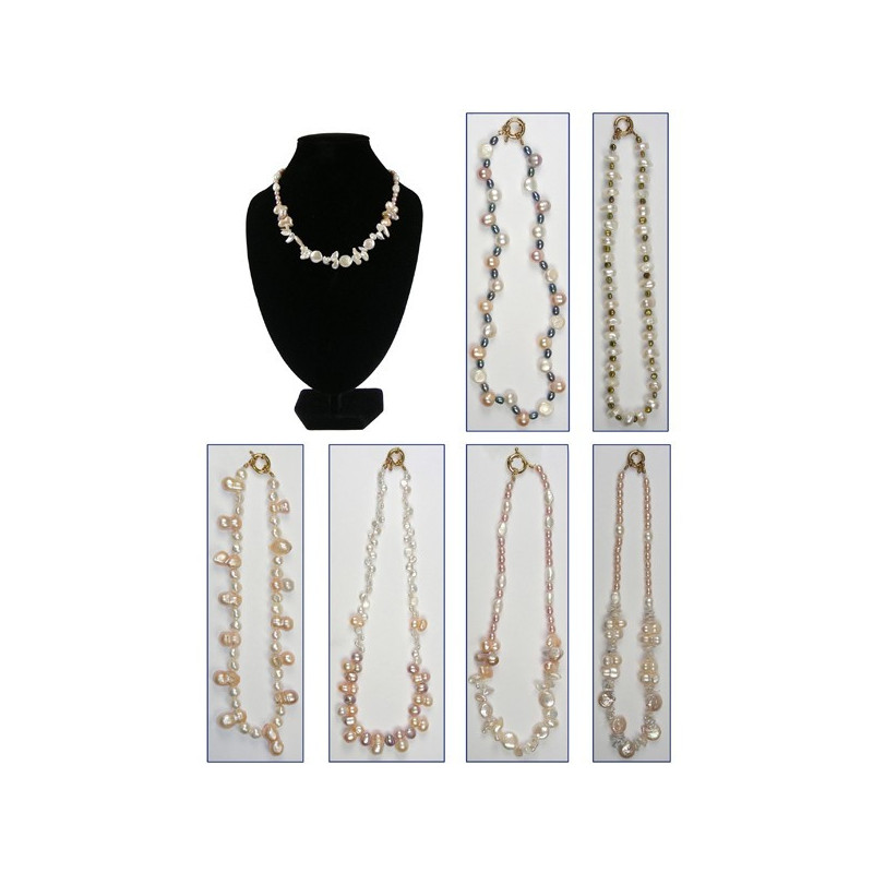 Collar nacar perla psp t, cierre dorado Collar nacar perla psp t, cierre dorado