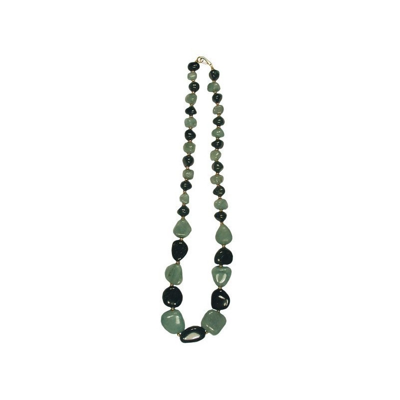 Collar india. 65cm. Modelo 19 - Aventurina Verde y Collar india. 65cm. Modelo 19 - Aventurina Verde y