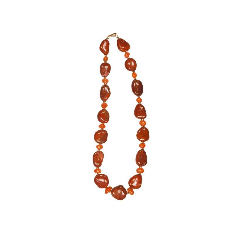 Collar india. rodado y chip. 65cm. Modelo 15 - Cor Collar india. rodado y chip. 65cm. Modelo 15 - Cor