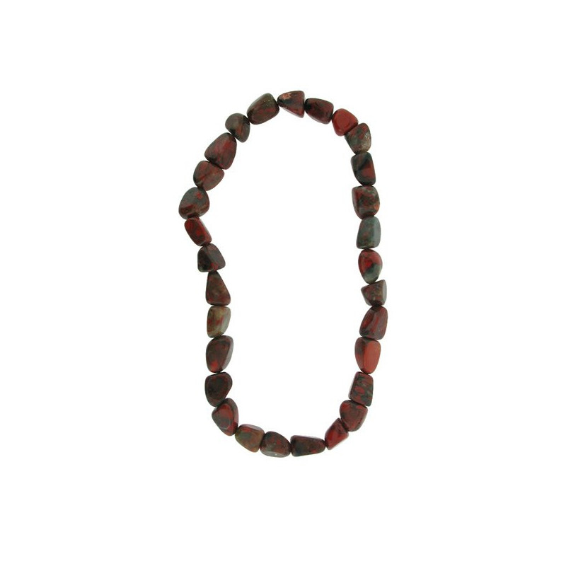 Collar mineral elástico rodado de 40cm. Jaspe sard Collar mineral elástico rodado de 40cm. Jaspe sard