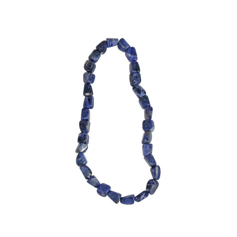 Collar mineral elástico rodado de 40cm. Sodalita Collar mineral elástico rodado de 40cm. Sodalita
