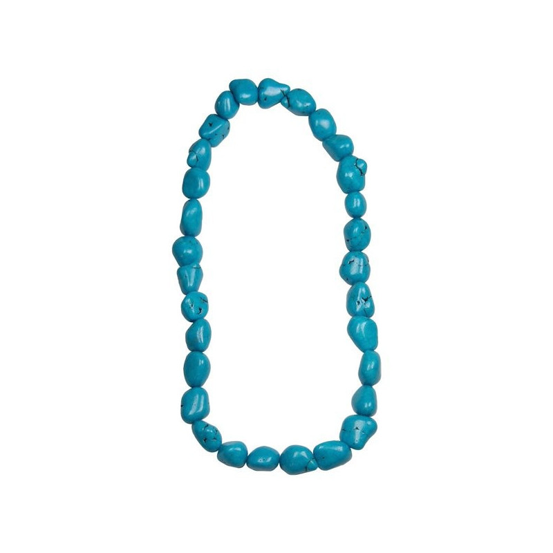 Collar mineral elástico rodado de 40cm. Turquenita Collar mineral elástico rodado de 40cm. Turquenita