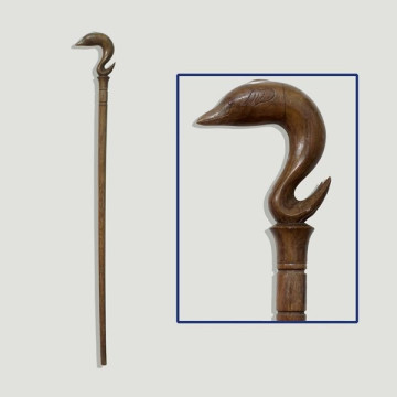 Baston madera Indo Modelo delfin 90cm aprox