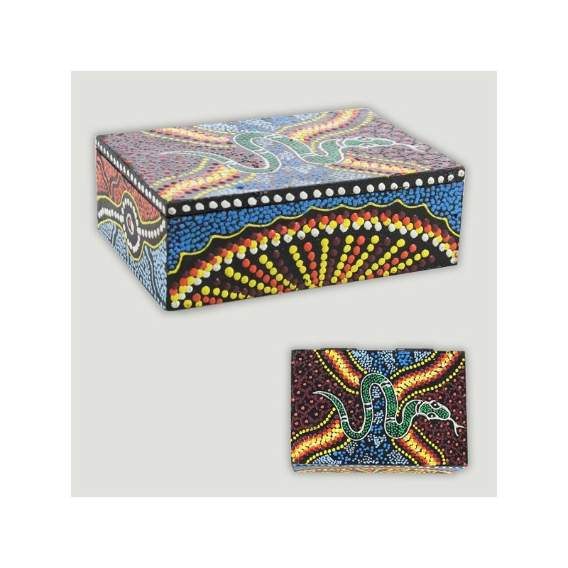 Caja aborigen Indonesia 12x8x4cm Caja aborigen Indonesia 12x8x4cm