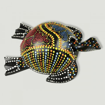 Tortuga de madera Aborigen con cabeza oscilante 21