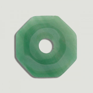 Colgante mineral donut octagonal. Modelo Aventurin