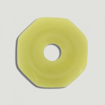 Colgante Donut octagonal. 50mm. Jade Oliva