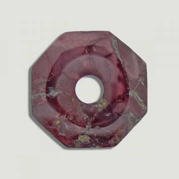 Colgante mineral donut octagonal. Modelo Mokaita. 