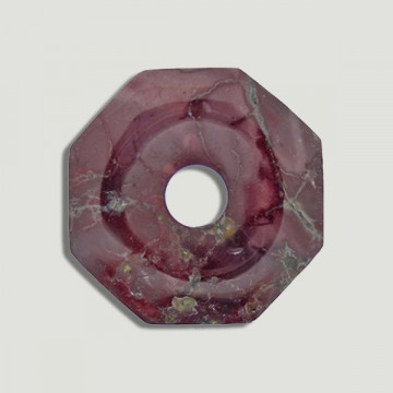 Colgante Donut octagonal. 50mm. Mokaita