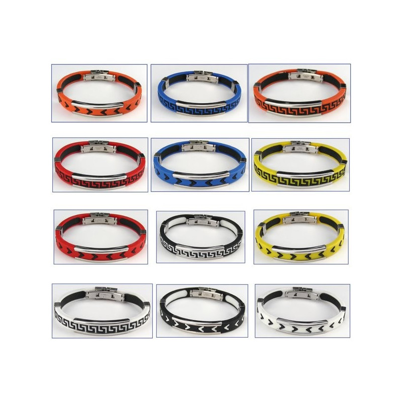 Pulsera acero y silicona varios modelos surtidos Pulsera acero y silicona varios modelos surtidos
